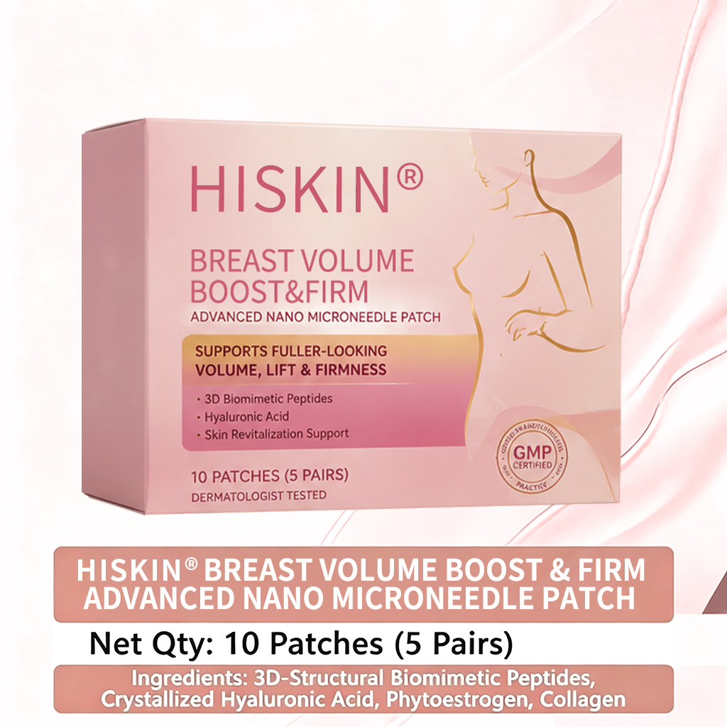 ✨【バストケア新革命】HISKIN® ナノニードル パッチ｜貼るだけ集中アプローチ！ハリ＆ボリューム感UP💃