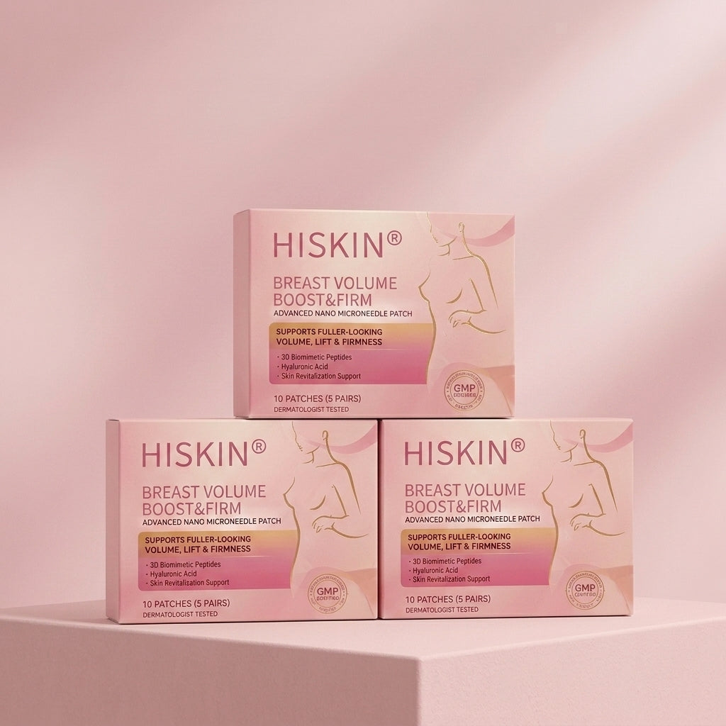 ✨【バストケア新革命】HISKIN® ナノニードル パッチ｜貼るだけ集中アプローチ！ハリ＆ボリューム感UP💃