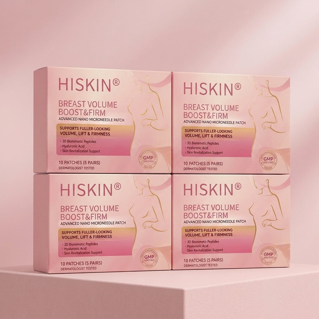 ✨【バストケア新革命】HISKIN® ナノニードル パッチ｜貼るだけ集中アプローチ！ハリ＆ボリューム感UP💃