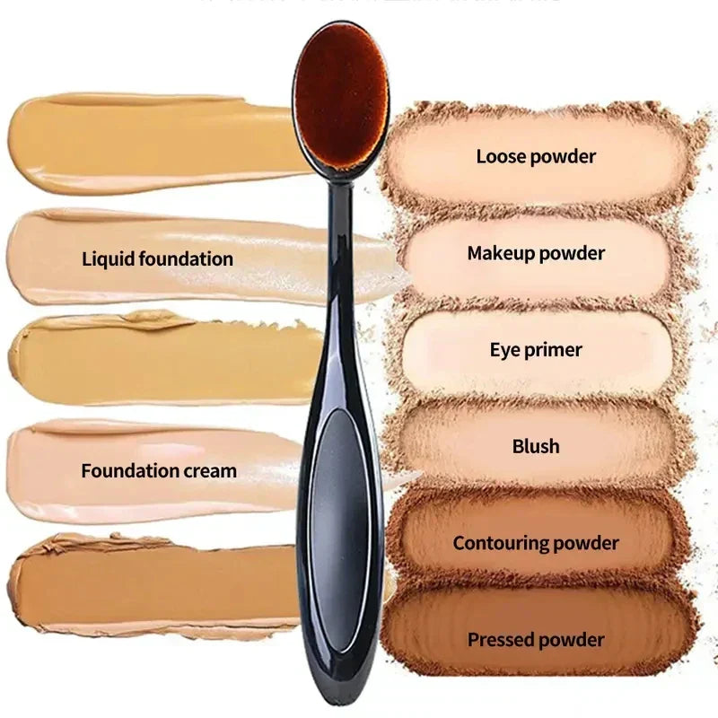 1/2/5/10PCS Large Foundation Brush Toothbrush Shape Makeup Make Up Tool Get Fast Even Application of Creams and Powders Cosmetic