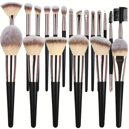 10-20PCS Makeup Brush Set Foundation Concealer Powder Eyeshadow Blush Brush Kabuki Blending Cosmetic Beauty Tool for Face