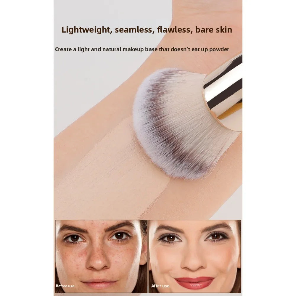 15 Professional Makeup Brushes Solid Wood Handle Aluminum Tube Makeup Brush Set Soft Multi-functional Beauty Tool