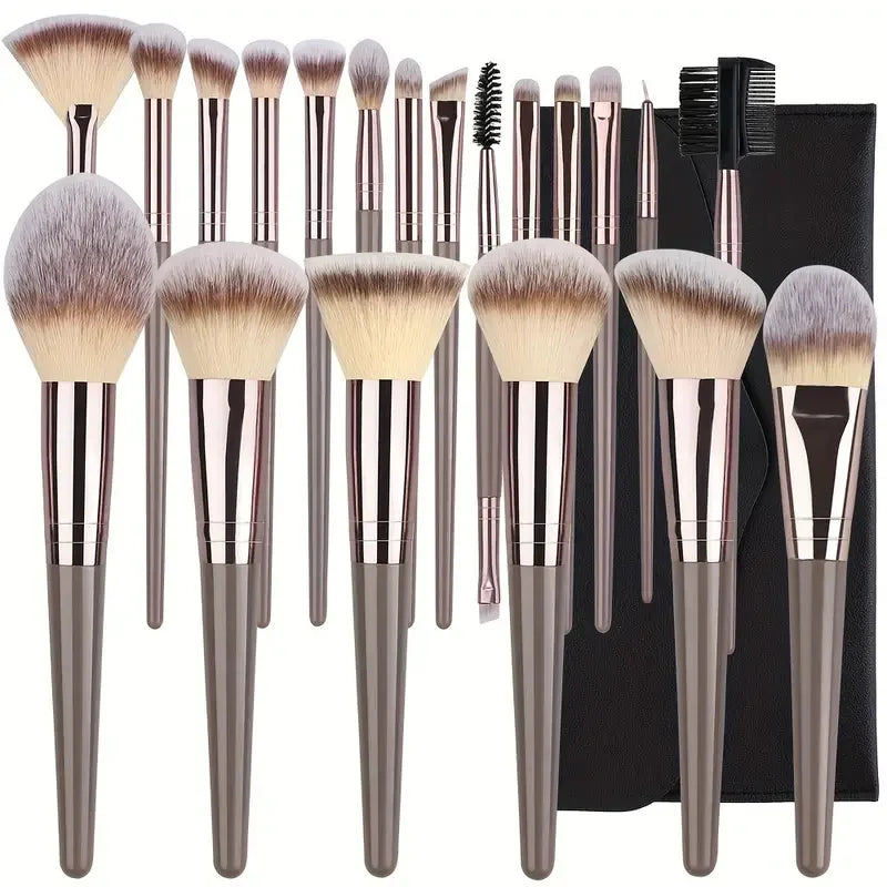 10-20PCS Makeup Brush Set Foundation Concealer Powder Eyeshadow Blush Brush Kabuki Blending Cosmetic Beauty Tool for Face