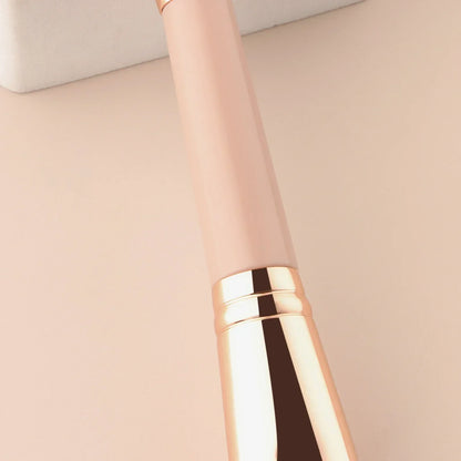 Single Dual-Ended Beauty Brush, Round Blush Brush + Large Powder Brush Soft Bristle Facial Makeup Tool