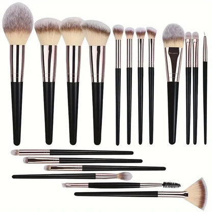 10-20PCS Makeup Brush Set Foundation Concealer Powder Eyeshadow Blush Brush Kabuki Blending Cosmetic Beauty Tool for Face