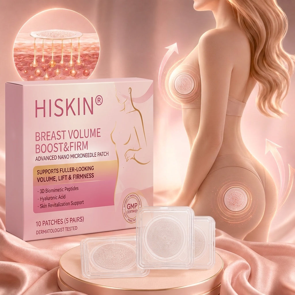 ✨【バストケア新革命】HISKIN® ナノニードル パッチ｜貼るだけ集中アプローチ！ハリ＆ボリューム感UP💃