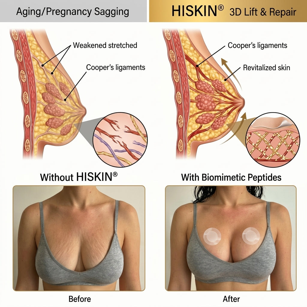 ✨【バストケア新革命】HISKIN® ナノニードル パッチ｜貼るだけ集中アプローチ！ハリ＆ボリューム感UP💃