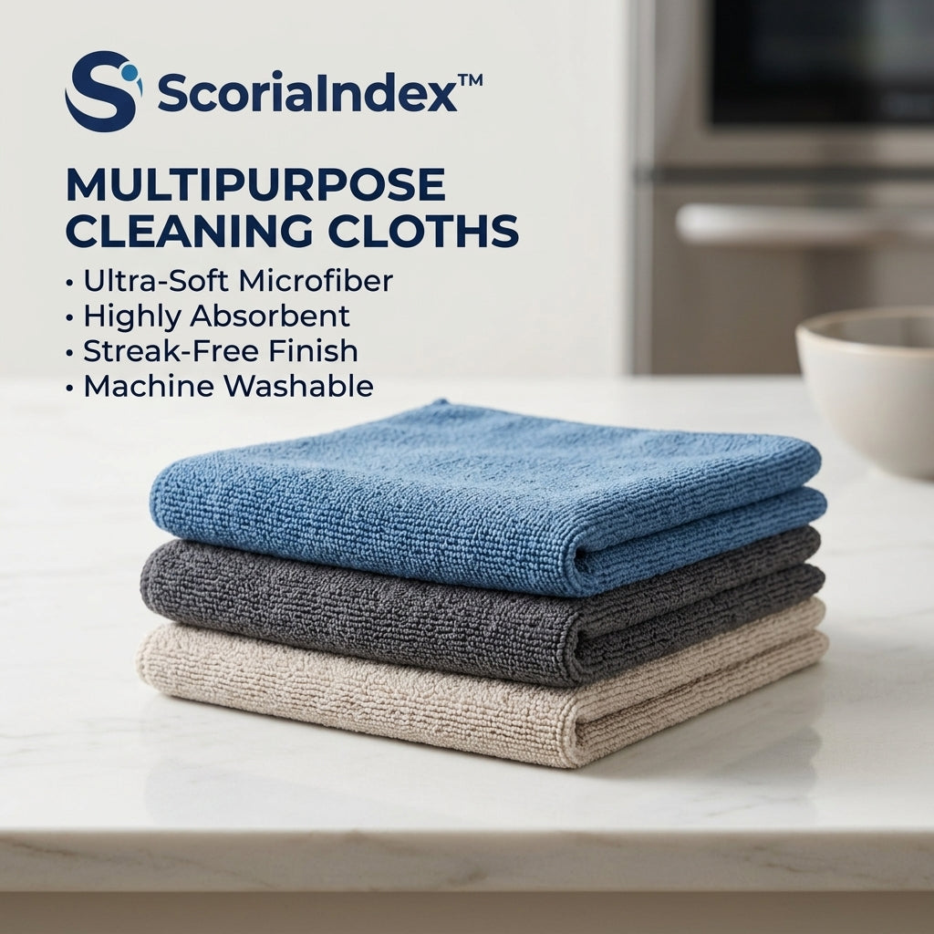 ScoriaIndex™ Quartzite-Grid High-Capillary Dishcloth (Pack of 6 Sediment Slabs)