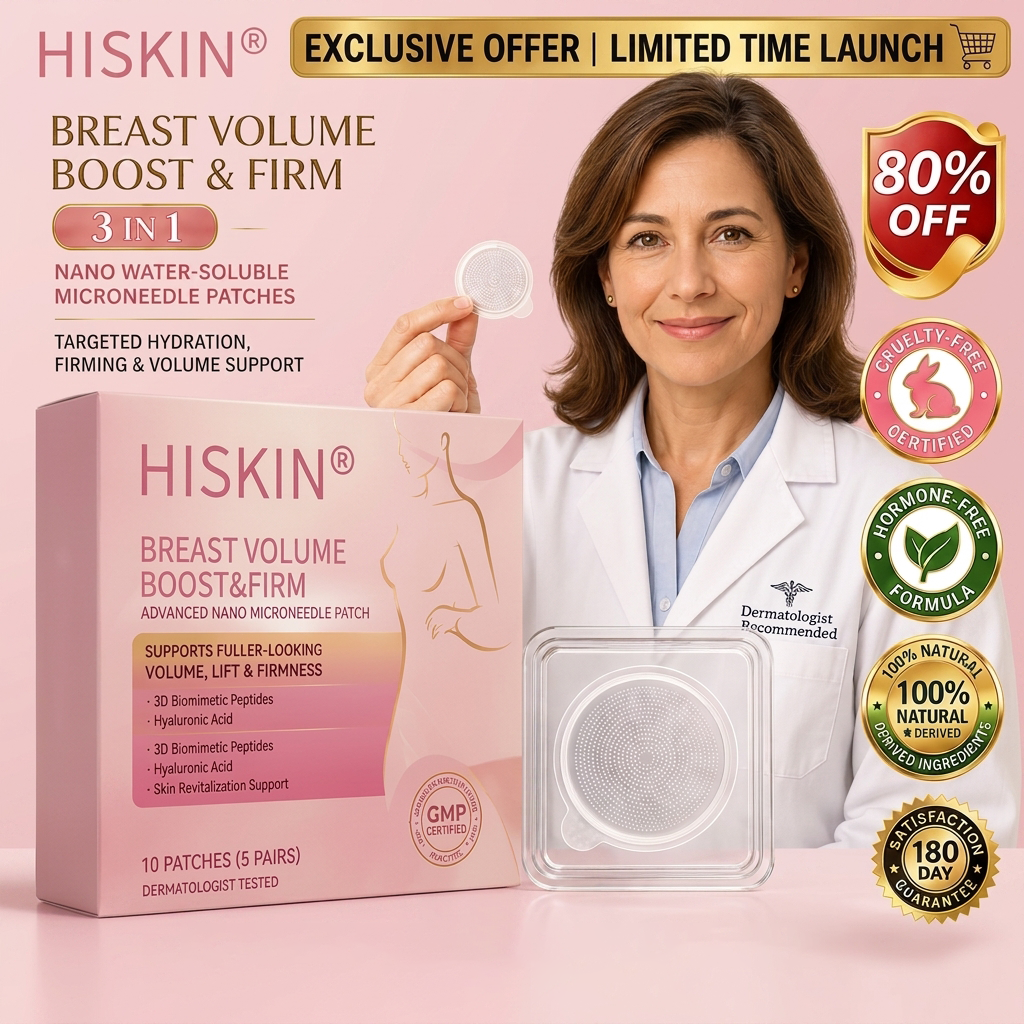 ✨【バストケア新革命】HISKIN® ナノニードル パッチ｜貼るだけ集中アプローチ！ハリ＆ボリューム感UP💃